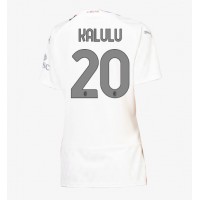 AC Milan Pierre Kalulu #20 Auswärtstrikot Frauen 2023-24 Kurzarm